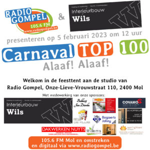 Carnaval Top 100 - instagram (Radio Gompel)